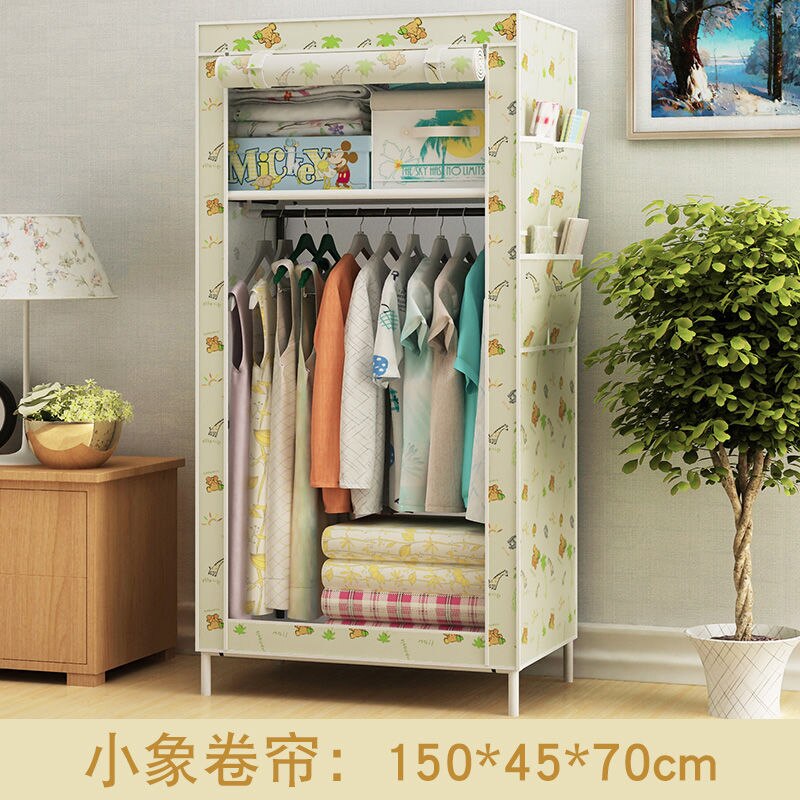 70CM Folding Portable Dustproof Closet Closet Storage Cabinet Household Furniture Bedroom Storage Cabinet Bedroom Wardrobe