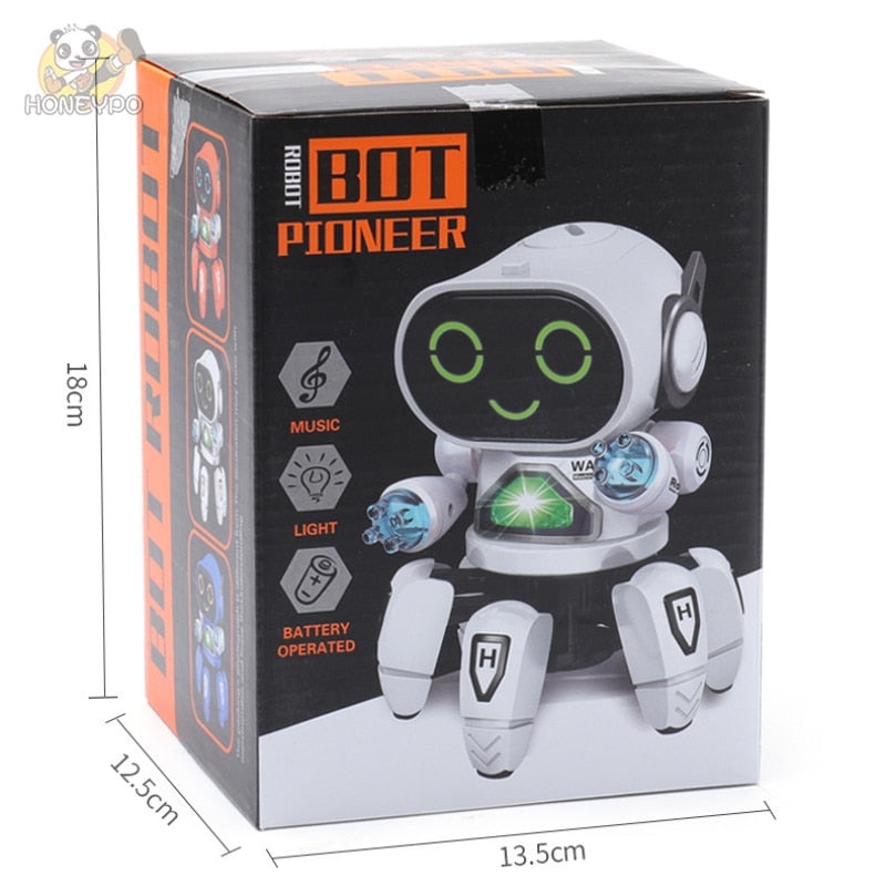 Dance Robot Electric Pet Musical Shining Toys 6 Claws Octopus Robot Educational Interactive Toys Children‘sToy Gift Digital Pet