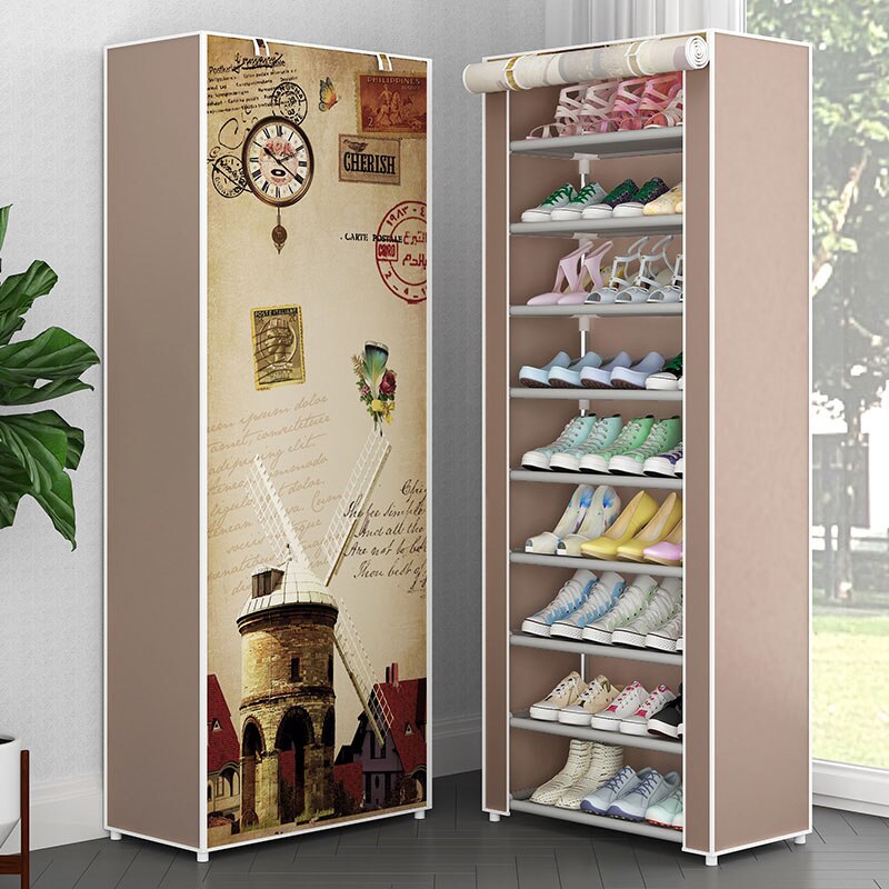 Plastic Space Saving Shoe Rack Bedroom Cabinet Shoes Organizers Shoe-shelf Shoerack Chessure Furniture Cabinets Cupboards Stool