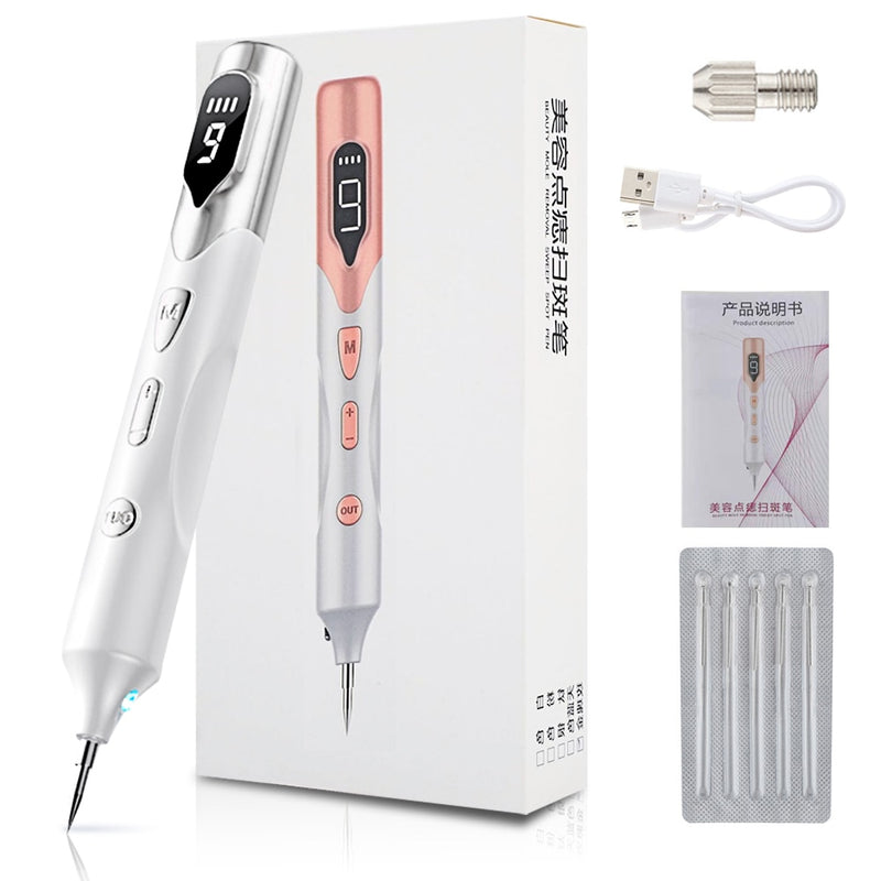 Laser Plasma Pen for Skin Tag Remover Freckle Black Dot Papilloma Warts Mole Pimples Tattoo Removal Laser Pen Beauty Care Tools