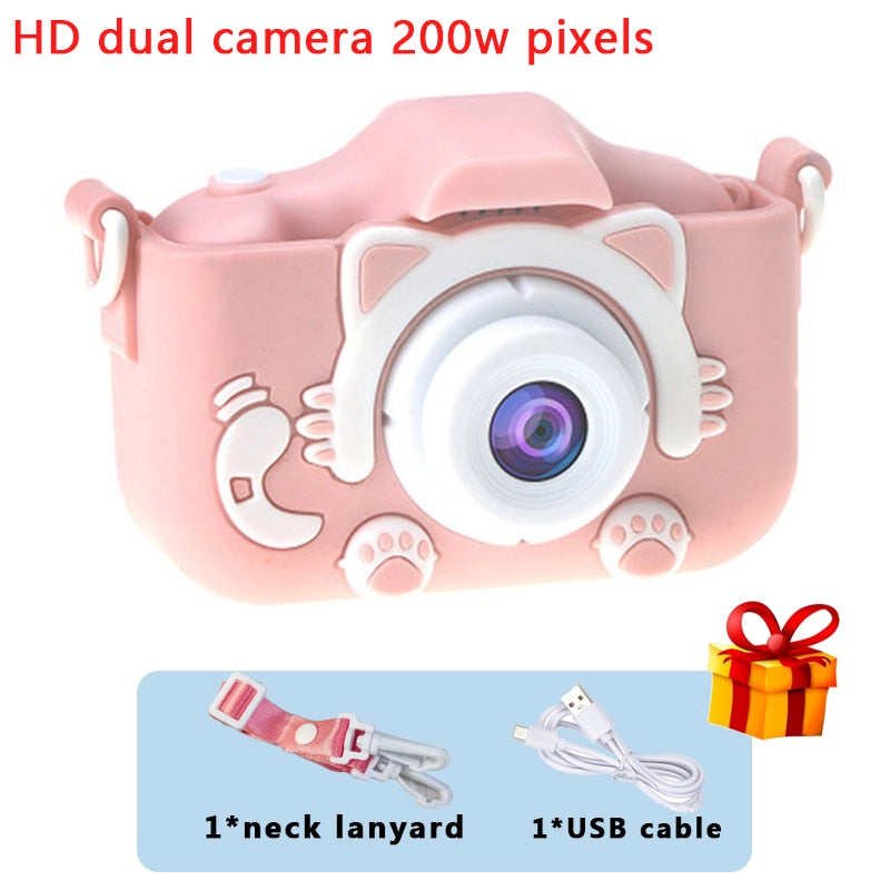 Mini Camera Kids Digital Camera Cat Toy HD Camera for Kids Educational Toy Children&