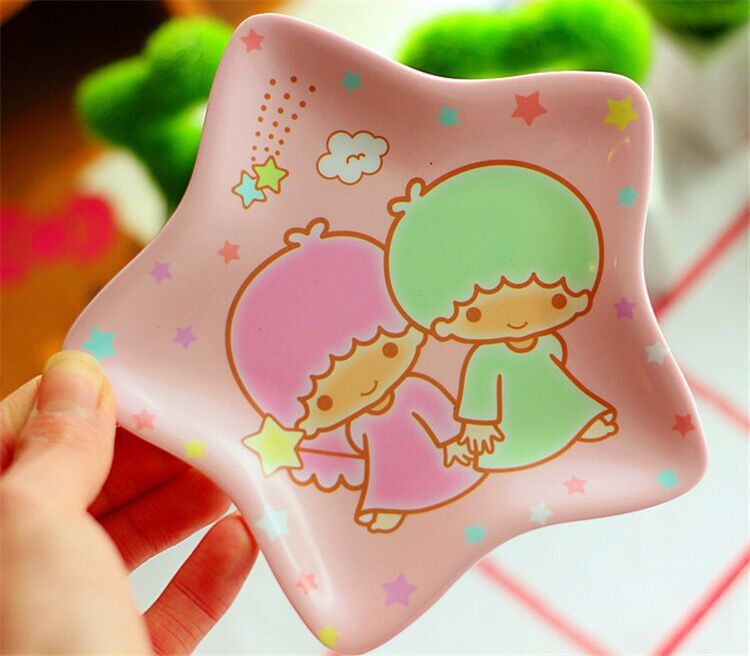 My Melody Sanrio Dinner Plate Hello Kitty Anime Baby Children Kawaii Saucer Tableware Cute Fruit Plates Cartoon Snacks Tray Gift