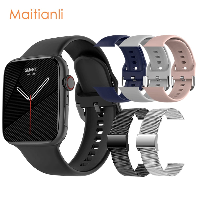 2022 Men Women Smart Watch NFC Door Access Unlock Smartwatch Bluetooth Call Fitness Bracelet Custom Watch Face Wireless Charging