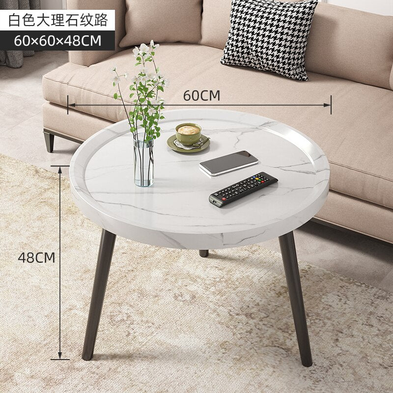 Round Vintage Coffee Table Wood Storage Sofa Side 2 Ties Coffee Tables Aesthetic Design Moveis Para Casa Auxiliary Furniture