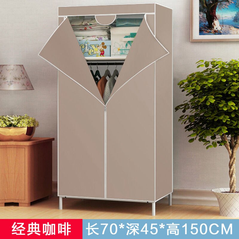 70CM Folding Portable Dustproof Closet Closet Storage Cabinet Household Furniture Bedroom Storage Cabinet Bedroom Wardrobe