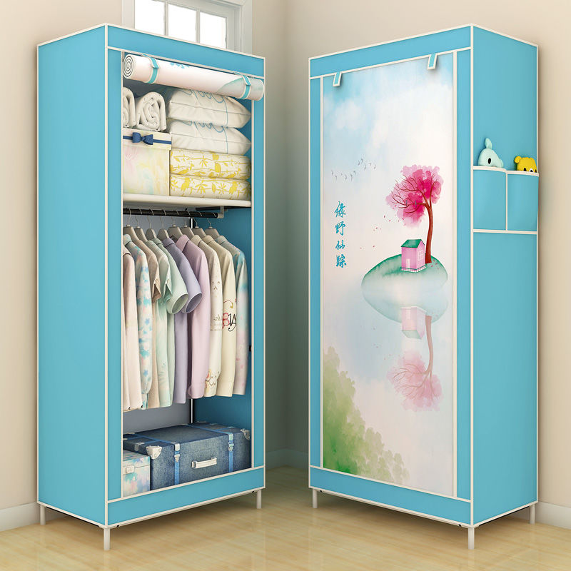 70CM Folding Portable Dustproof Closet Closet Storage Cabinet Household Furniture Bedroom Storage Cabinet Bedroom Wardrobe