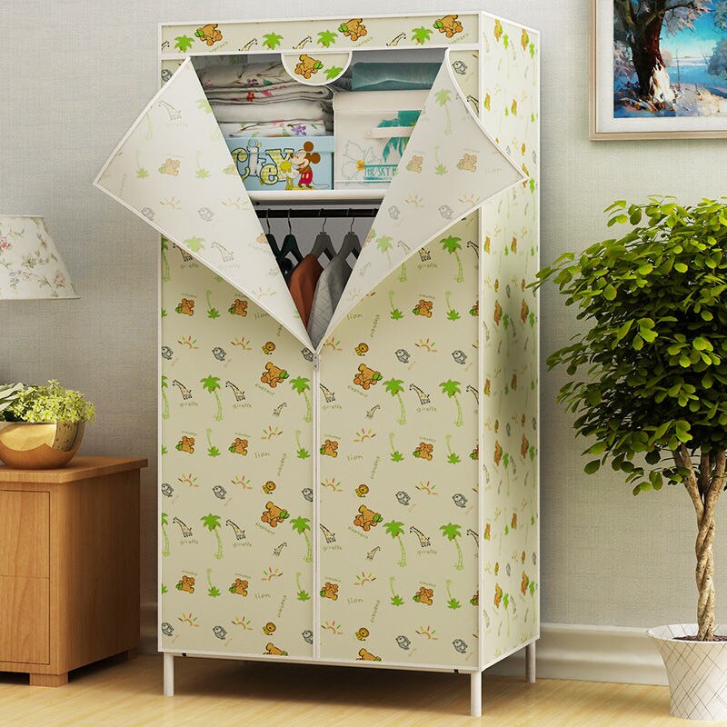 70CM Folding Portable Dustproof Closet Closet Storage Cabinet Household Furniture Bedroom Storage Cabinet Bedroom Wardrobe