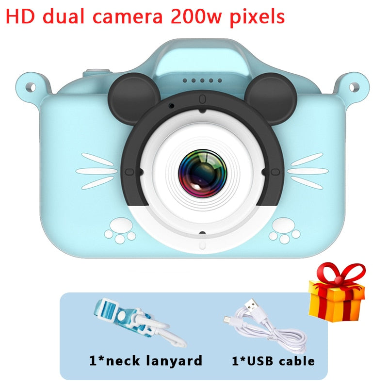 Mini Camera Kids Digital Camera Cat Toy HD Camera for Kids Educational Toy Children&