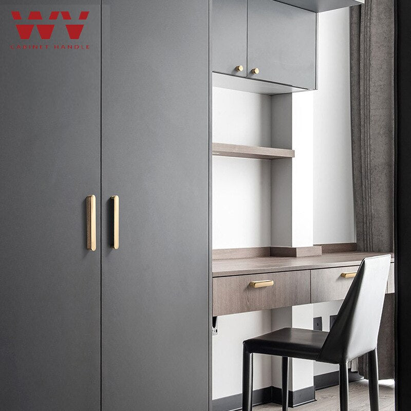 WV Luxurious Gold High Quality Diamond Cabinet Handle  Pulls Wardrobe Door Knobs Zinc Alloy Household Furniture Hardware