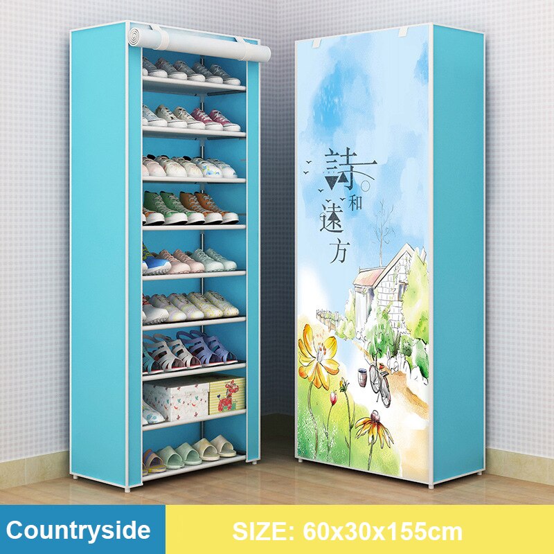 Plastic Space Saving Shoe Rack Bedroom Cabinet Shoes Organizers Shoe-shelf Shoerack Chessure Furniture Cabinets Cupboards Stool