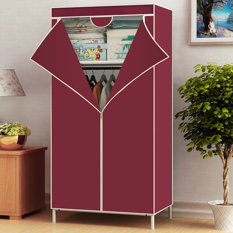 70CM Folding Portable Dustproof Closet Closet Storage Cabinet Household Furniture Bedroom Storage Cabinet Bedroom Wardrobe