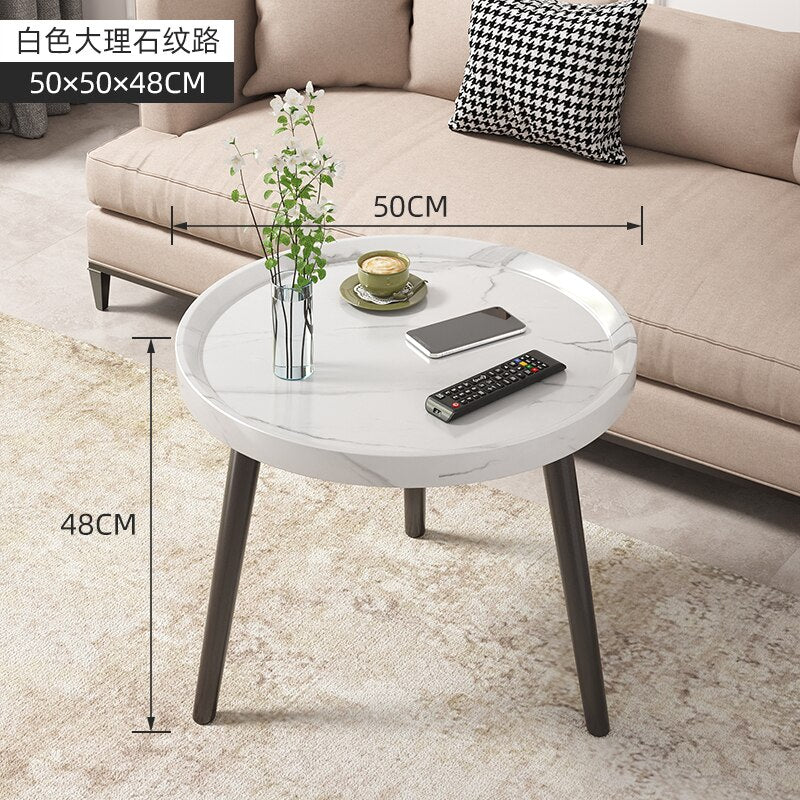 Round Vintage Coffee Table Wood Storage Sofa Side 2 Ties Coffee Tables Aesthetic Design Moveis Para Casa Auxiliary Furniture