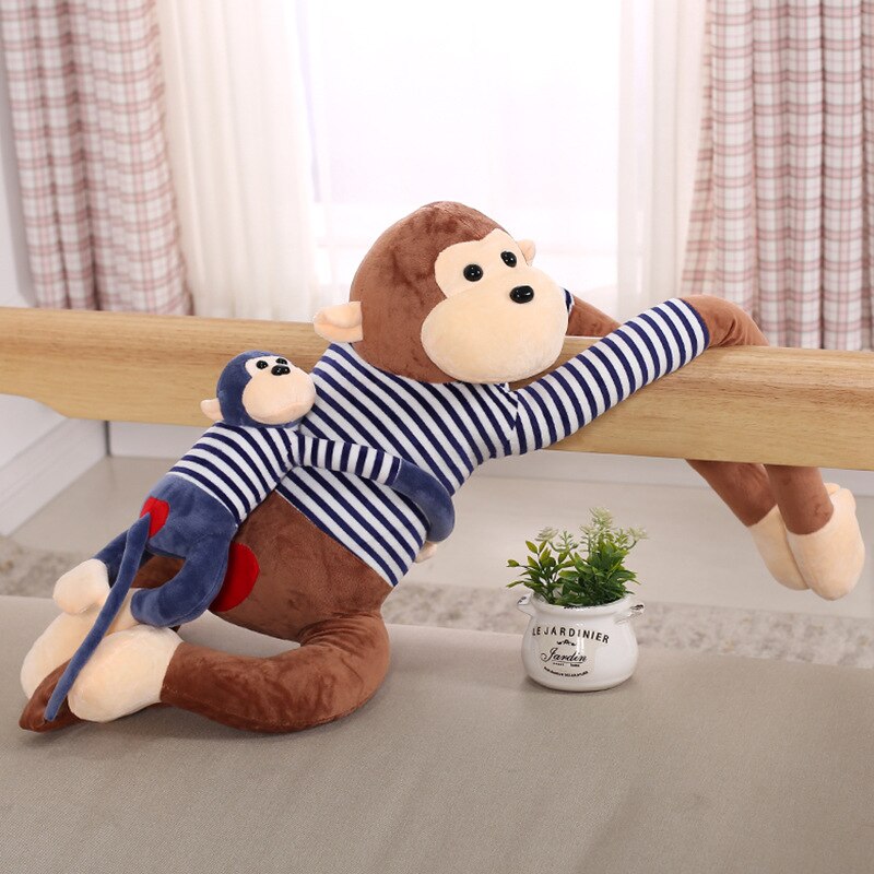 45-75cm Cartoon Cute Plush Toy Gibbon Monkey Curtain Tassel Doll Girl Kids Tiebacks 6 Colors Curtain Bundled