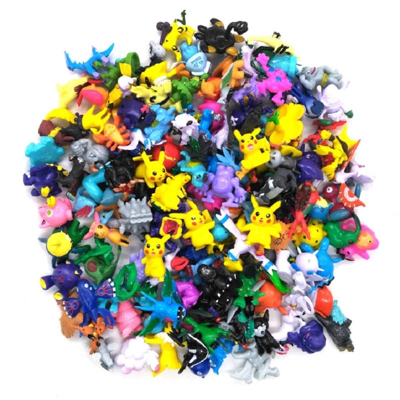 24Pcs/set Pokemon Action Figure 2-3CM Not Repeating Mini Figures Model Toy Pikachu Anime Kids Collect Dolls Birthday Gifts