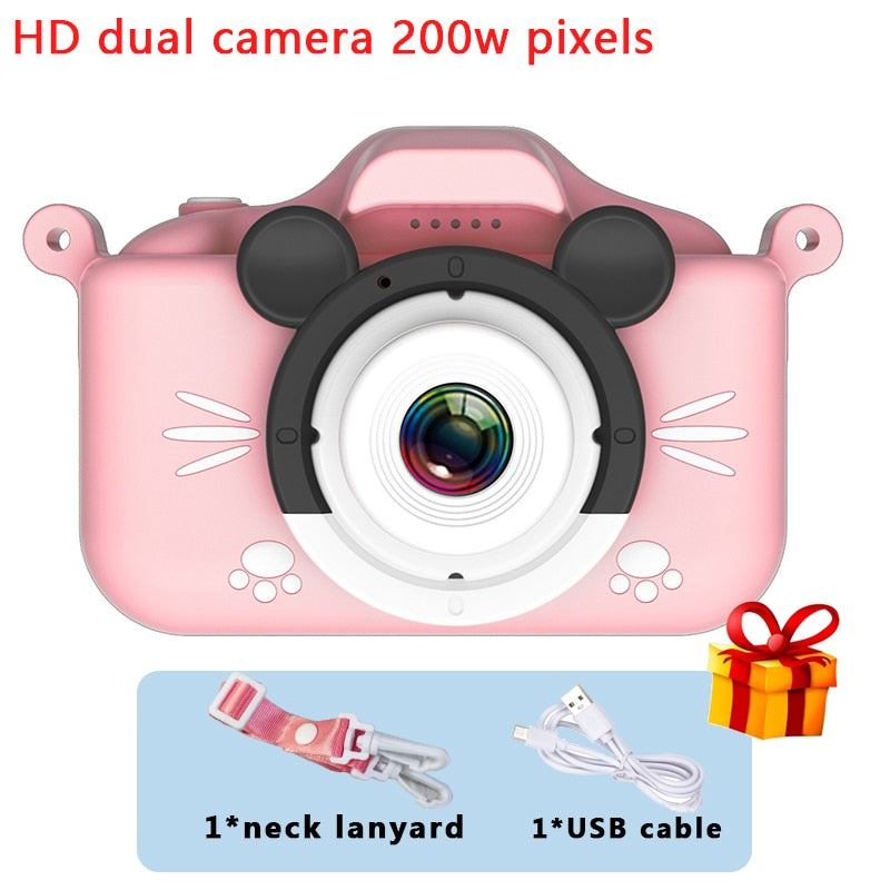 Mini Camera Kids Digital Camera Cat Toy HD Camera for Kids Educational Toy Children&