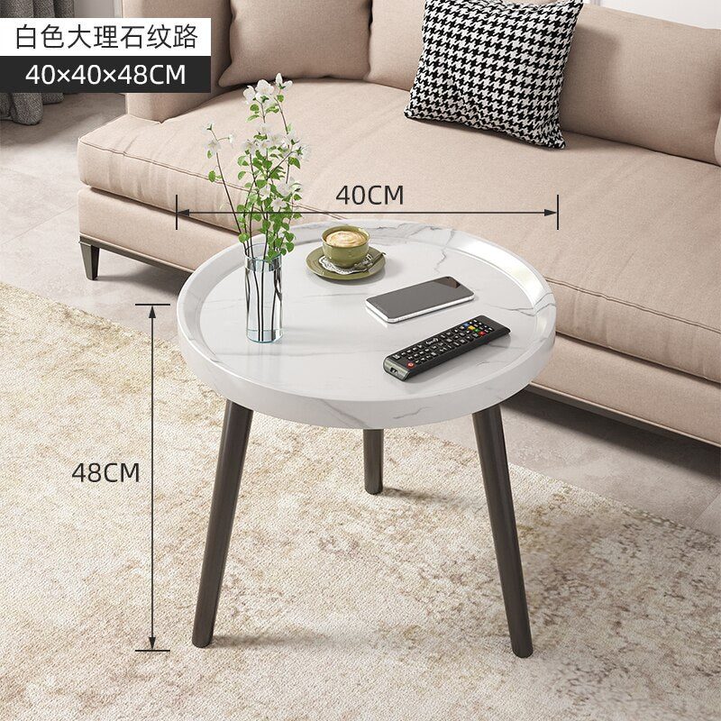 Round Vintage Coffee Table Wood Storage Sofa Side 2 Ties Coffee Tables Aesthetic Design Moveis Para Casa Auxiliary Furniture