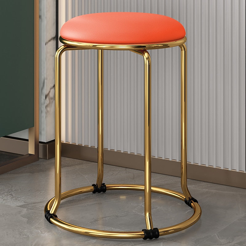 Designer  Velvet Bar Chair Kitchen Lounge Salon Table Desk Round Stool Chair Bathroom Kitchen Style Banqueta Furniture Bar