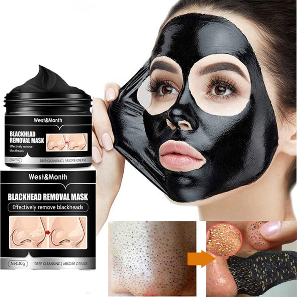 Blackhead Remover Facial Mask Deep Cleansing Shrink Pore Acne Treatment Oil Control Skin Care Bamboo Charcoal Beauty Products